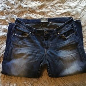 BKE Women's Dark Blue Straight Leg Jeans